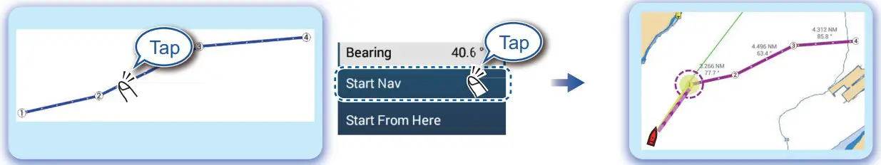 How to follow a route
