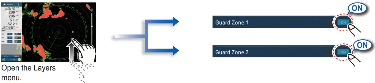 How to set a guard zone