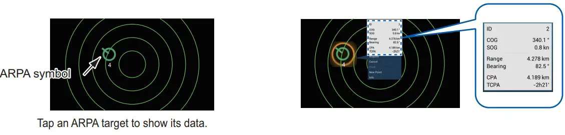 How to display target data