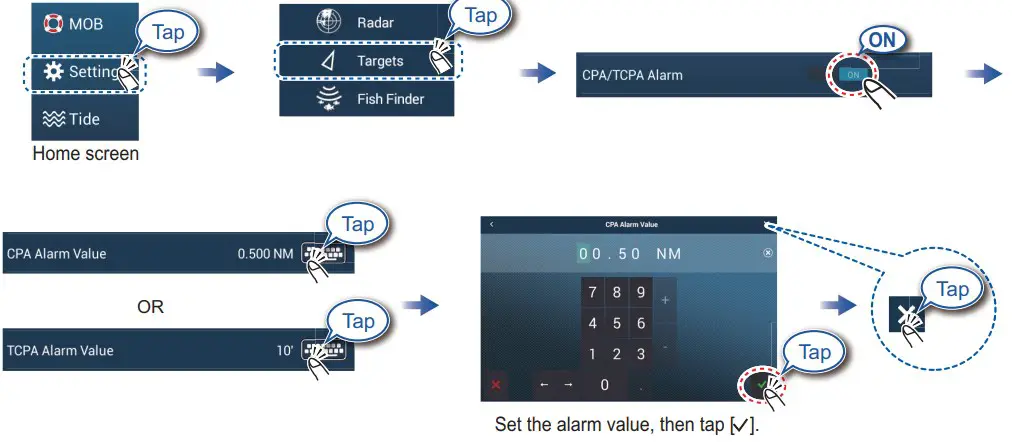 CPA/TCPA alarm