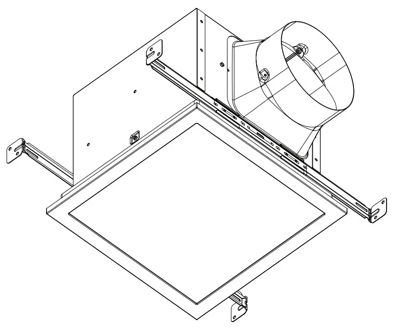 UTILITECH 7116-02 Ventilation Fan With Edge-Lit Led Light
