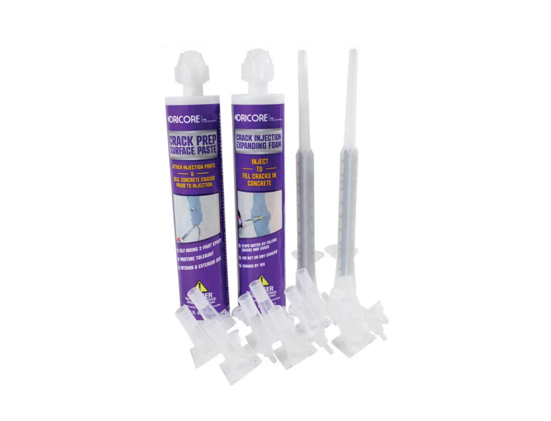 Dricore Concrete Repair Crack Injection Kit Instructions