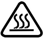 Caution hot surface