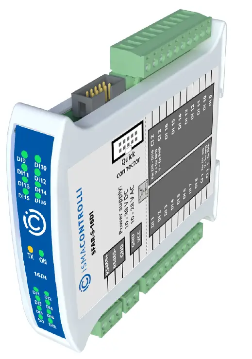 iSMA CONTROLLI SfAR-S-16DI 16 Digital Inputs Expansion Module