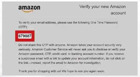 GARDEN VALLEY GVT Stream App Amazon Fire TV - Copy or write down the OTP. The OTP is a 6-digit number