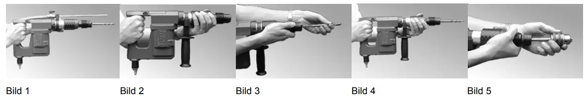 trs 093835 Rotary Hammer Drill - Lubrication of shank end