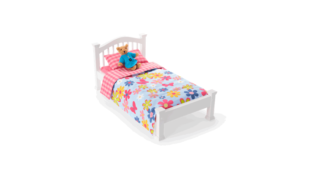 American Girl Hnr81-2b70 Isabel Bed And Floral Dreams Bedding Set Instruction Manual