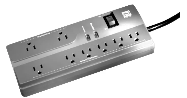 legrand Wattstopper Eight-Outlet Power Strip with Personal Sensor