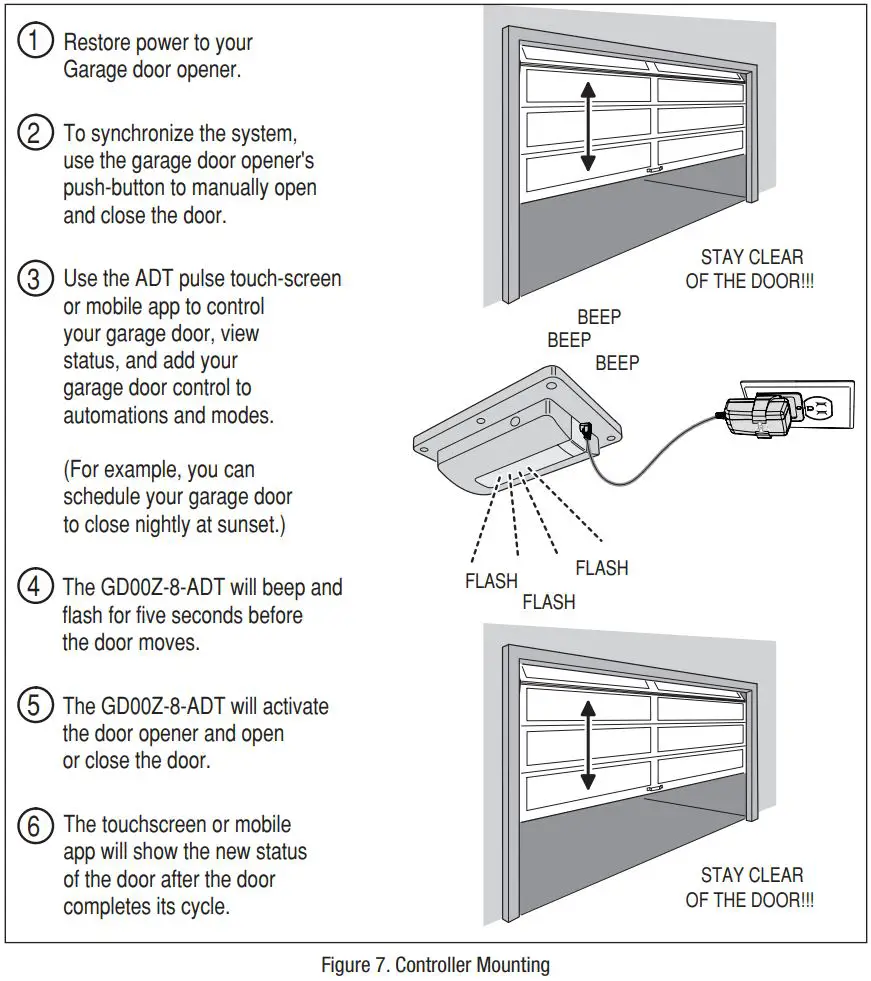 NORTEX Garage Door Opener with Tilt Sensor GD00Z-8-ADT Installation Guide - Figure 7
