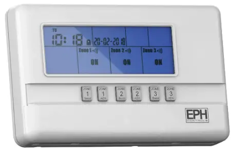 EPH CONTROLS R37-RF 3 Zone RF Wireless Programmer