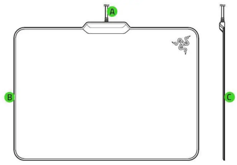 RAZER Firefly Gaming Mouse - DEVICE LAYOUT