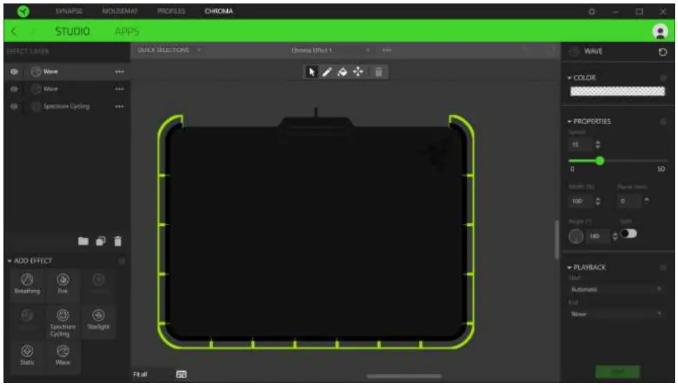 RAZER Firefly Gaming Mouse - Save button