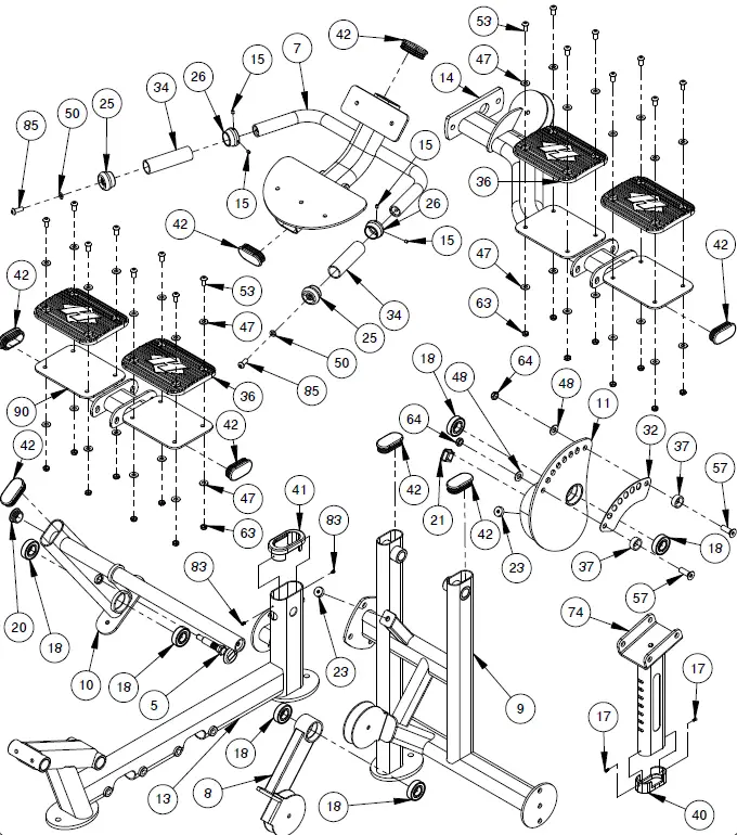 HOIST HD-3600 AB LOW Back Aka Fitness 18