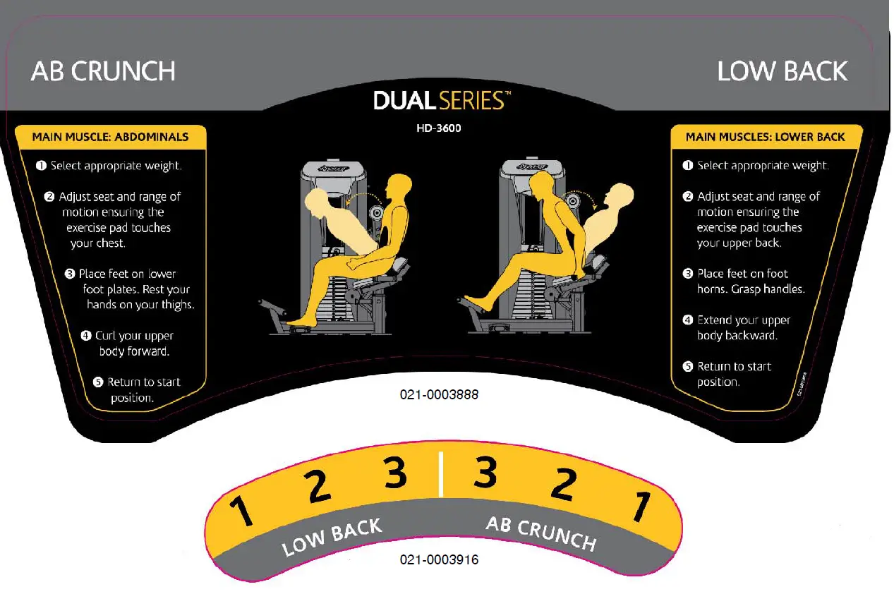 HOIST HD-3600 AB LOW Back Aka Fitness 20