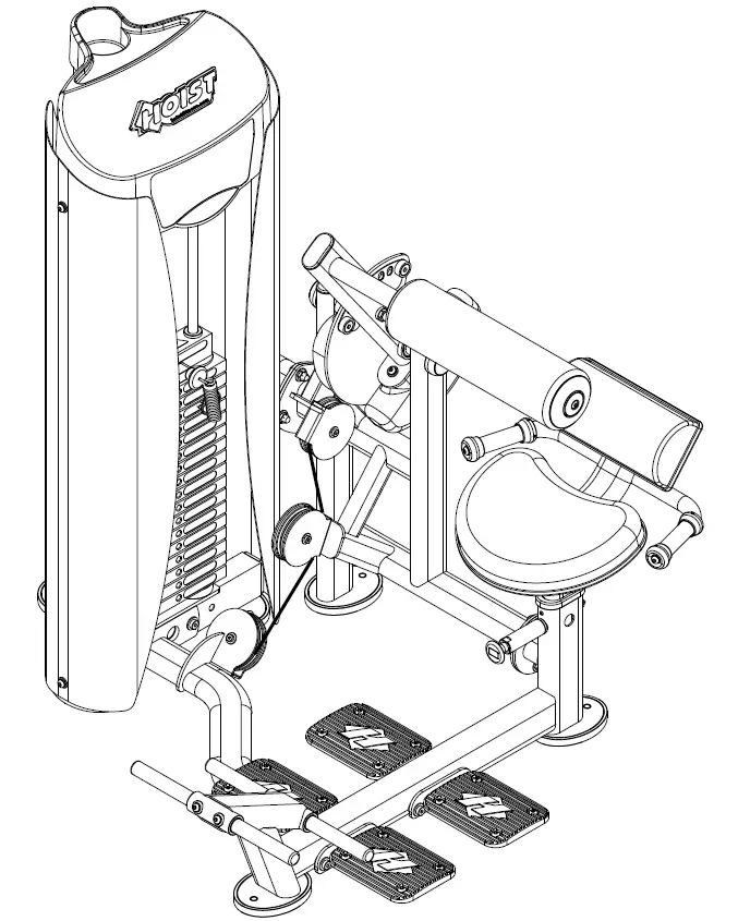 HOIST HD-3600 AB LOW Back Aka Fitness 35