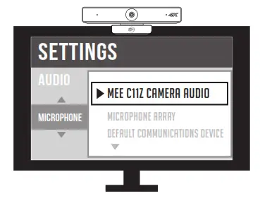 MEE audio CAM-C11Z 4k USB Camera With 4X Zoom - video device 1