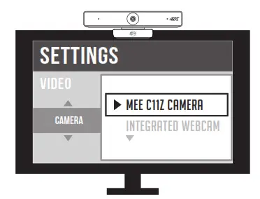 MEE audio CAM-C11Z 4k USB Camera With 4X Zoom - video device