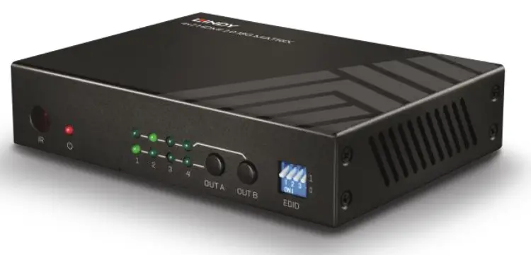 LINDY 38084 4×2 HDMI 18G Matrix Switch
