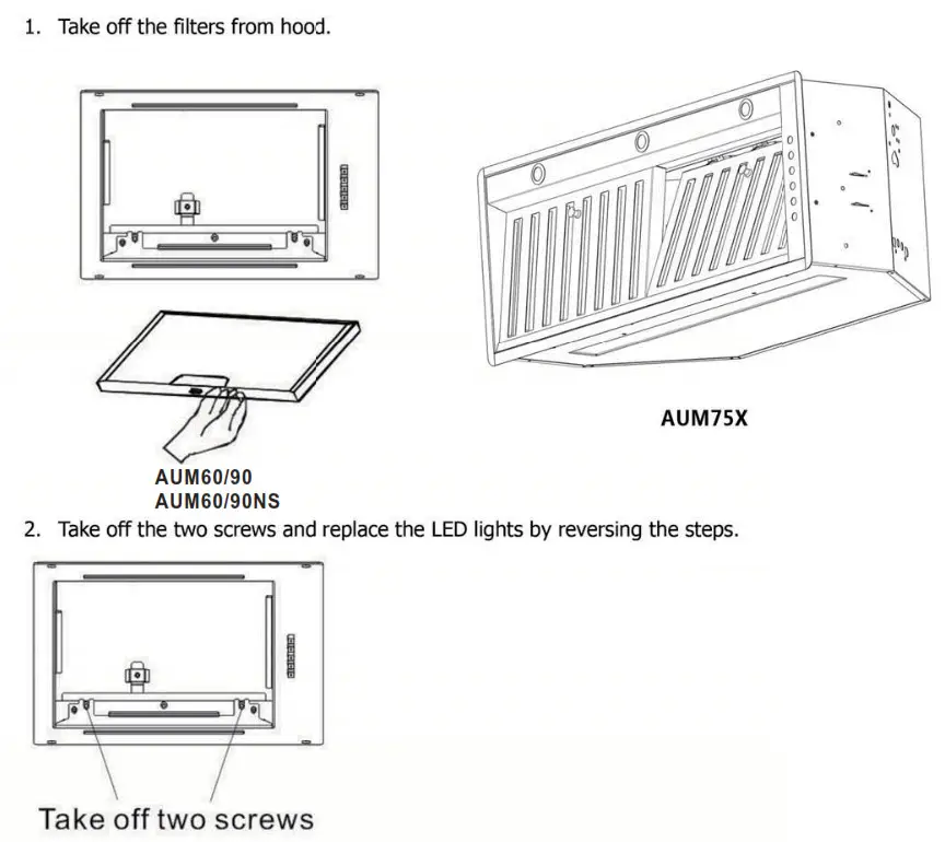 ARTUSI AUM60 Under Cupboard Rangehood -- kkk