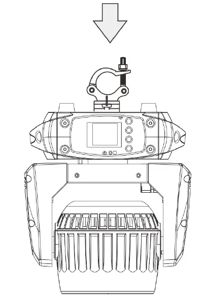 EVENT LIGHTING LM6X15 6x15W LED RGBW Zoom Wash Moving Head Product Installation-2