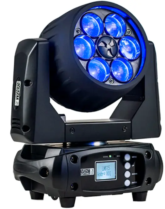 EVENT LIGHTING LM6X15 6x15W LED RGBW Zoom Wash Moving Head