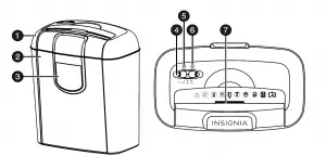 INSIGNIA NS-PS06CC/ NS-PS06CC-C Cross-Cut Paper Shredder User Guide