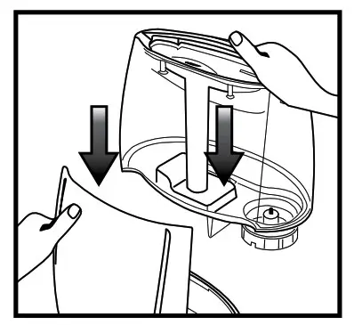 Homedics RC0B-UHECM65 Total Comfort Humidifier - Install the tank back