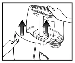 Homedics RC0B-UHECM65 Total Comfort Humidifier - TO CLEAN THE TANK