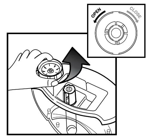 Homedics RC0B-UHECM65 Total Comfort Humidifier - Turn the tank upside