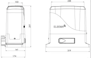 ELSEMA Sliding - Dimensions