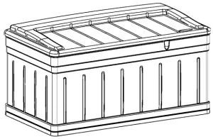suncast DB9750 Ultra-Large Storage Bench