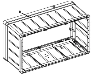 suncast DB9750 Ultra-Large Storage Bench - assembly6