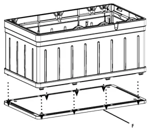 suncast DB9750 Ultra-Large Storage Bench - assembly8