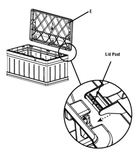 suncast DB9750 Ultra-Large Storage Bench - assembly9