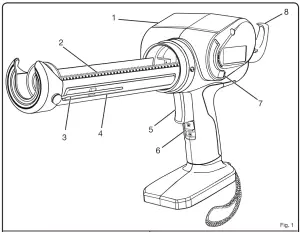 RYOBI CCG 1801 18V ONE Cordless Caulking Gun Bare Tool - overview