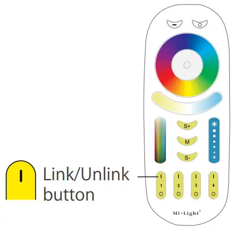 Mi Light 4 Zone RGB CCT Remote Controller FUT092 - Linking Instructions 2