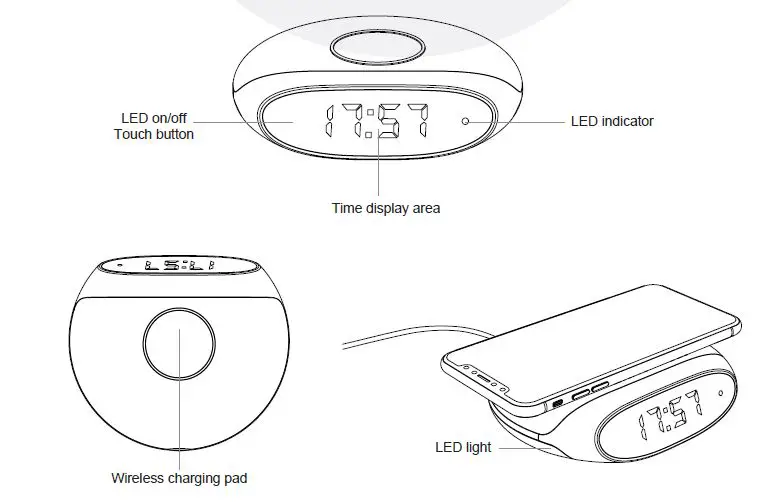 Valore Multi-function 15W Wireless Charger AC101 fig1