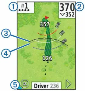 GARMIN Approach G7 Golf Course GPS Owner's Manual Hole View