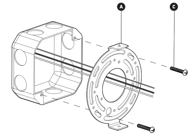 artika 14VAN-TI-CR Tivoli Wall Mounted 14 Vanity Light- MOUNTING BRACKET
