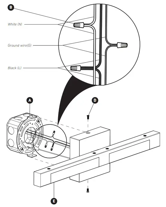 artika 14VAN-TI-CR Tivoli Wall Mounted 14 Vanity Light- WIRE CONNECTION