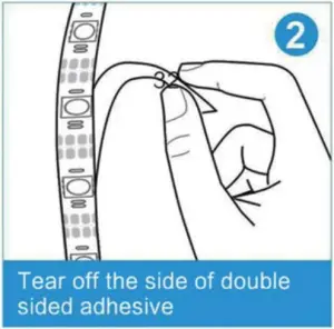 Installation instructions for led Strip light