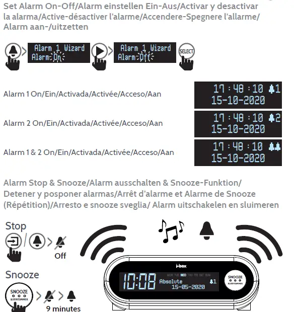 i-box 79260PI Sunrise Alarm Clock with DAB Radio fig 11