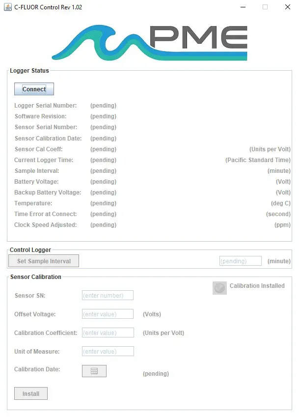 AQUALAB C-FLUOR Data Logger- program operation
