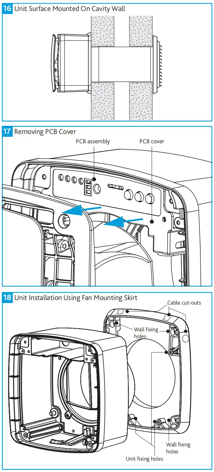 nuaire CYFAN 230V Flush Mounted Domestic Continuous Extract Fans-fig15