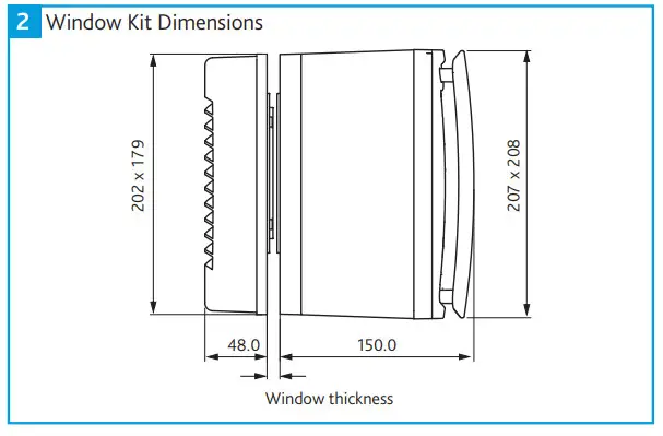 nuaire CYFAN 230V Flush Mounted Domestic Continuous Extract Fans-fig2