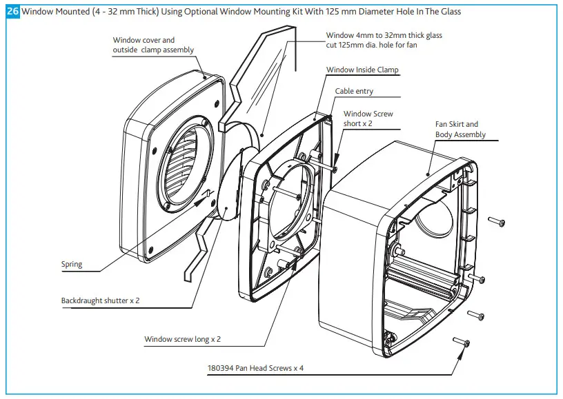 nuaire CYFAN 230V Flush Mounted Domestic Continuous Extract Fans-fig21