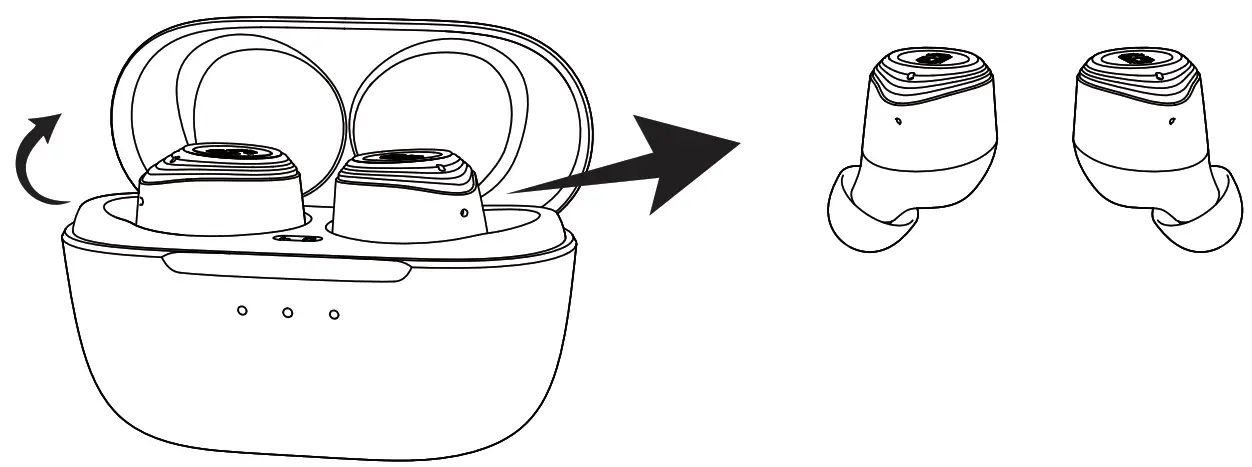 Yi Zhao Q2 Pro Hybrid Active Noise Cancelling Earbuds - charging case