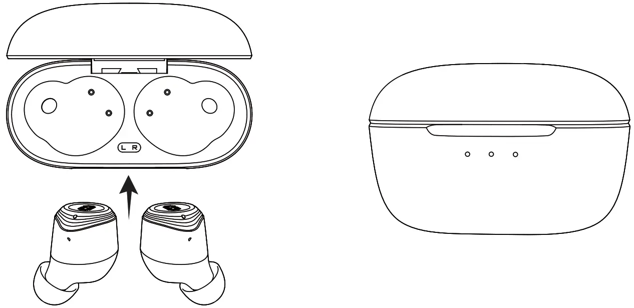 Yi Zhao Q2 Pro Hybrid Active Noise Cancelling Earbuds - the charging case