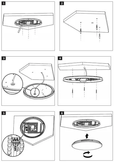 anslut 015591 Ceiling LED Light - fig