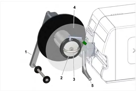 NOVEXX Rewinder XLP 51x Label Printer - OPERATING COMPONENTS